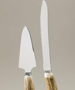 Materiali Lorenzi Milano Palchi Di Cervo | Coltello E Pala Torta (Individuali)